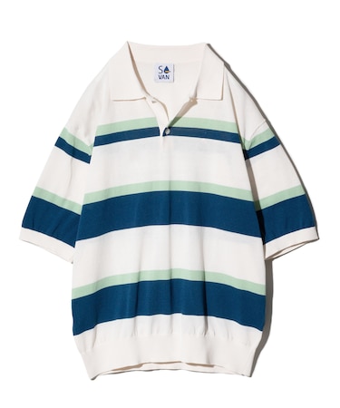 ニットポロ <VAN×Shower CLUB> <ウィメンズ>