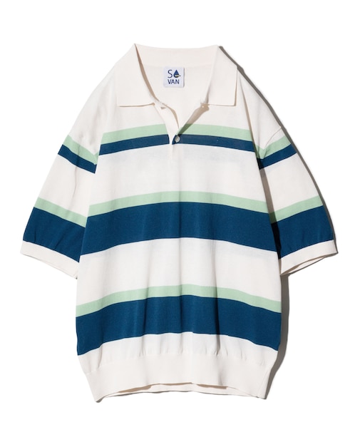 ニットポロ <VAN×Shower CLUB> <ウィメンズ>