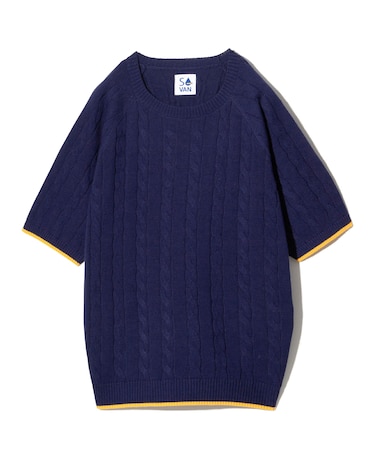 ケーブル半袖ニット ＜VAN×Shower CLUB＞ ＜ウィメンズ＞
