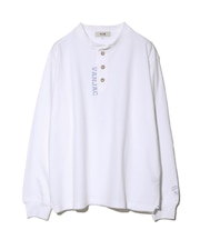 ヘンリーネックロングスリーブTシャツ