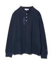 ヘンリーネックロングスリーブTシャツ