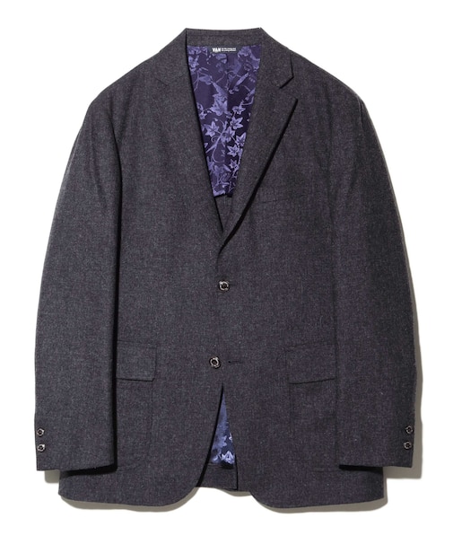 ストレッチジャケット<RE:NEWOOL+カシミヤブレンド><セットアップ>