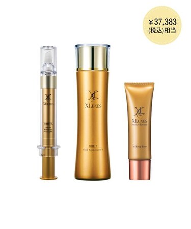 XLUXES エックスリュークス つや肌 3点 セット ヒト幹細胞培養液 美容液 化粧水 化粧下地 SPF50 PA+++