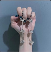 ボールロングピアス