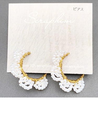 花びらフープピアス