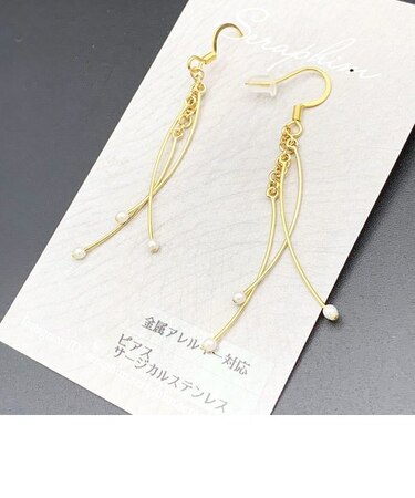 ゆらゆらパールピアス