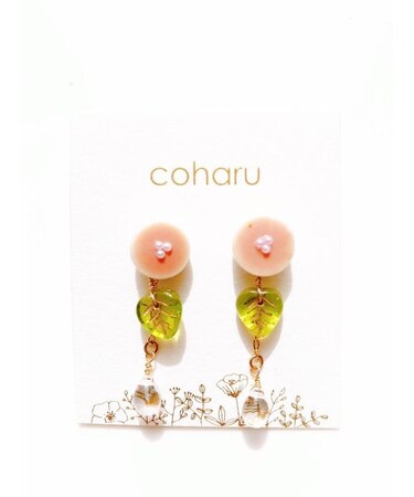 紫陽花ドロップピアス