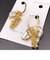 シェル×ゴールドボールピアス