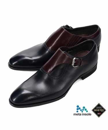 【GORE-TEX】履くだけで『疲労回復』 madrasリカバリーシューズ　metaインソール 搭載 更なる高みの防水ライン モンクストラップ・ビジネスシューズ　M741GMT