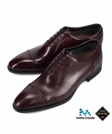 【GORE-TEX】履くだけで『疲労回復』 madrasリカバリーシューズ　metaインソール 搭載 更なる高みの防水ライン プレーントゥ・ホールカットビジネスシューズ　M744GMT