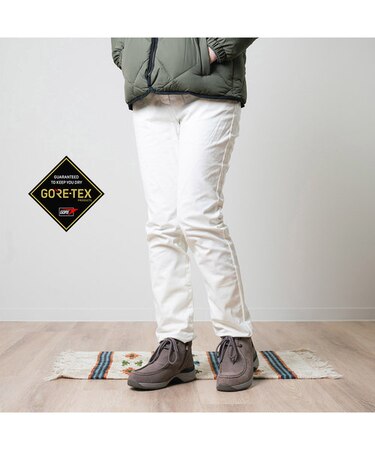 【GORE-TEX】 マドラスウォーク madras Walk  モカタイプのレザーショートブーツ MWL1012