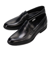 【大きいサイズ】ソフトな履き心地の『ふわビジ』シリーズ コインローファー DMK7413