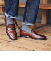 履くだけで『疲労回復』 madrasリカバリーシューズ　metaインソール 搭載 コインローファー　M921MT