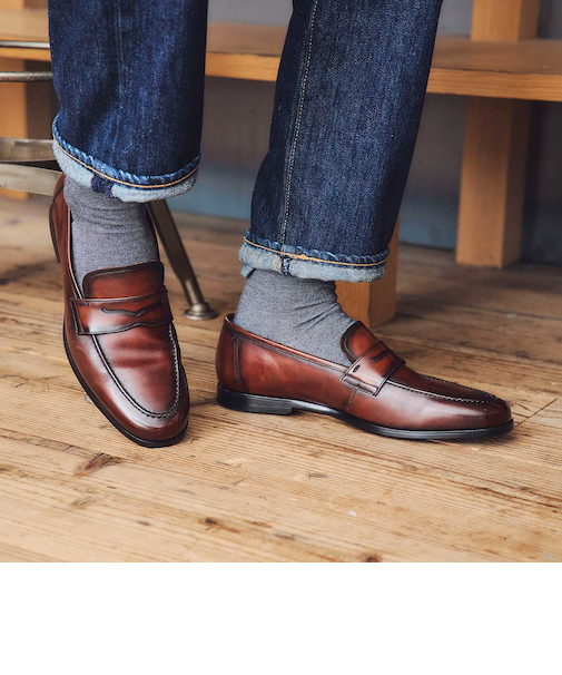 履くだけで『疲労回復』 madrasリカバリーシューズ　metaインソール 搭載 コインローファー　M921MT