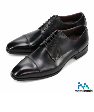 【大きいサイズ】履くだけで『疲労回復』 madrasリカバリーシューズ　metaインソール 搭載 内羽根ストレートチップドレスシューズ　MK642MT