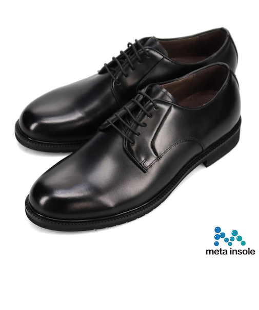 【大きいサイズ】履くだけで『疲労回復』 madrasリカバリーシューズ metaインソール 搭載 外羽根プレーントゥドレスシューズ MK881MT