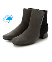 【撥水加工】テーン tehen  きらりと光る金具がアクセントのキレイめショートブーツ　TN6704