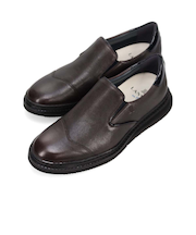 ランバンオンブルー LANVIN en Bleu 異素材MIXアシンメトリーサイドエラスティックスリッポンスニーカー 86554