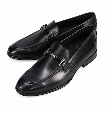 LANVIN COLLECTION　ビット金具付きスリッポンドレスシューズ　LV1013