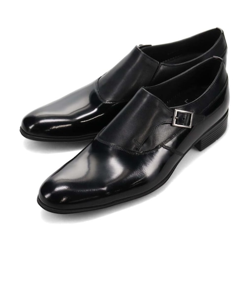 ランバンコレクション LANVIN COLLECTION 異素材MIXプレーンシングルモンク　83504