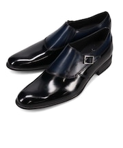 ランバンコレクション LANVIN COLLECTION 異素材MIXプレーンシングルモンク 83504