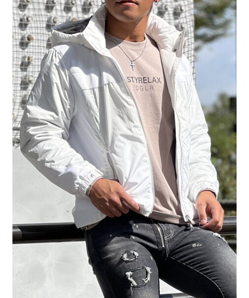 撥水ナイロンキルティングブルゾン