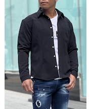 梨地プレーンシャツ