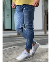 ブリーチデニムパンツ