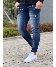 ブリーチデニムパンツ