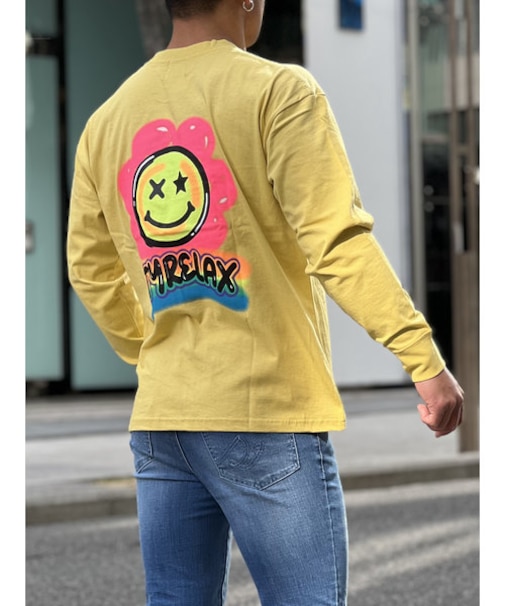 スプレーフラワーロンTEE