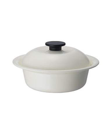 ココナベ（個々鍋）大 乳白 ｜ 野田琺瑯