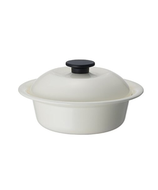 ココナベ（個々鍋）大 乳白 ｜ 野田琺瑯