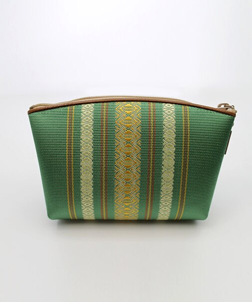 献上柄ポーチ（若草）