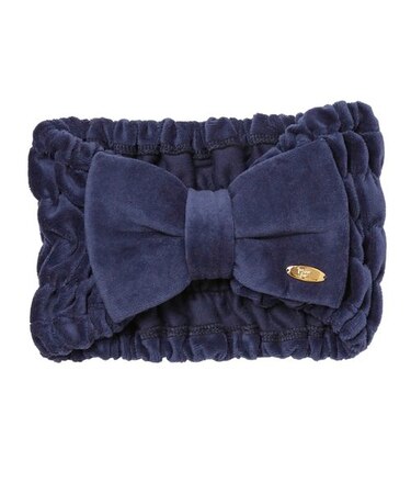 コットンベロアリボン　ヘアバンド　リラックス　吸水性　お肌に優しい　綿混　ロングヘア