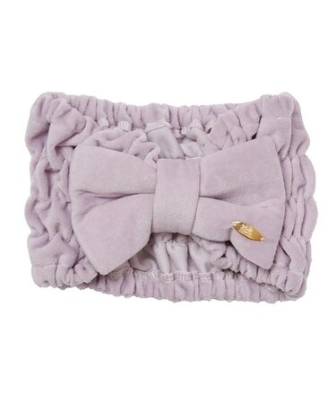 コットンベロアリボン　ヘアバンド　リラックス　吸水性　お肌に優しい　綿混　ロングヘア