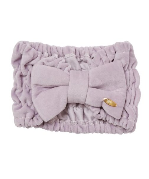 コットンベロアリボン　ヘアバンド　リラックス　吸水性　お肌に優しい　綿混　ロングヘア