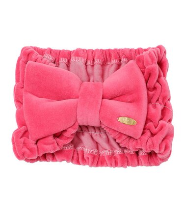 コットンベロアリボン　ヘアバンド　リラックス　吸水性　お肌に優しい　綿混　ロングヘア