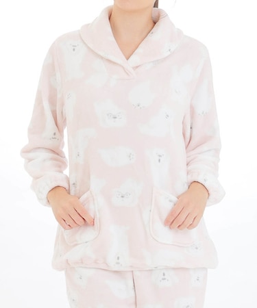 スノーパウダーしろくまショールカラーパジャマ