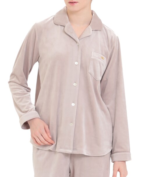 プレミアムストレッチシャツパジャマ　あったか　タンブラー乾燥可能