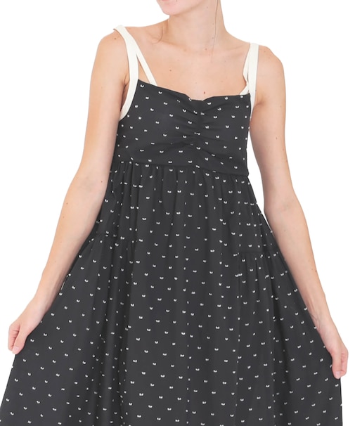 コットンカットドビーサマードレス ネグリジェ ワンピース ルームウェア モノトーン 大人可愛い パット付き 軽やか 綿100％ お肌に優しい おしゃれ