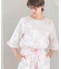 50/ダブルガーゼチェリーブロッサムセットアップ　セットアップ　ルームウェア　桜　花柄　春　大人可愛い　上品　軽やか　綿100％　お肌に優しい　おしゃれ
