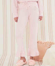 モールニットフレアパンツ 単品ボトム 部屋着 ルームウェア あったか もこもこ ふわもこ 軽やか おしゃれ 大人かわいい