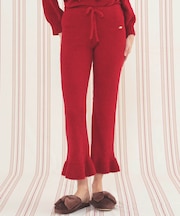 モールニットフレアパンツ 単品ボトム 部屋着 ルームウェア あったか もこもこ ふわもこ 軽やか おしゃれ 大人かわいい