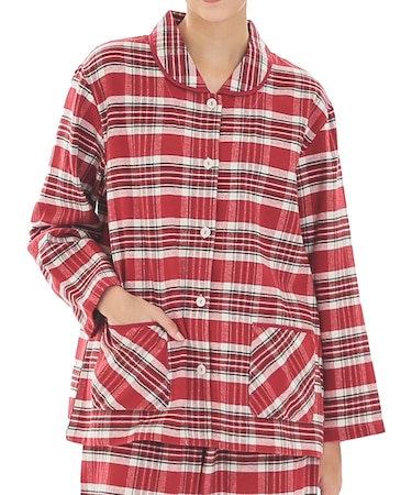 ビエラタータンチェックシャツパジャマ 上下セット ルームウェア 部屋着 綿100％ 肌に優しい 起毛 あったか やわらか 着心地がいい チェック柄 ベーシック 大人可愛い