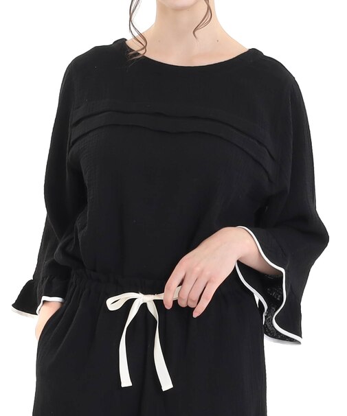 シュークリームガーゼ(R)ベーシックルームセットアップ 上下セット ルームウェア 部屋着 綿100% お肌に優しい やわらか 着心地がいい きれいめ 上品 大人可愛い かわいい おしゃれ