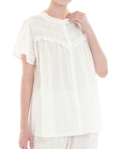 コットンカットドビーフリルパジャマ 上下セット ルームウェア 部屋着 フリル ロマンティック 大人かわいい おしゃれ 上品 綿100％ お肌に優しい 着心地がいい