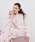 エアーニットいちごクッキーサンドセットアップ パジャマ 上下セット 部屋着 ルームウェア クッキー スイーツ柄 着心地がいい やわらか 肌に優しい 綿100％ 大人かわいい おしゃれ