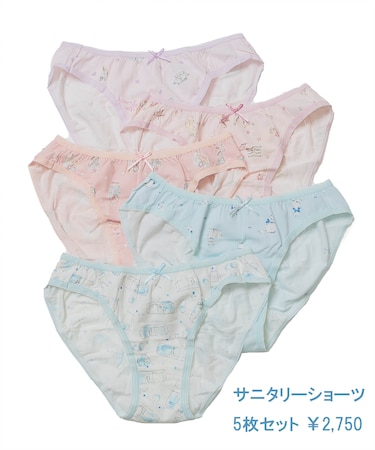 サニタリーショーツ5枚セット 5,000円相当 ハッピーバッグ お買い得 まとめ買い かわいい