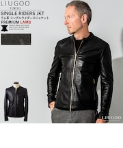 本革 シングルライダースジャケット メンズ リューグー SRS13B