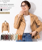 本革 ダブルライダースジャケット レディース DRY02LB